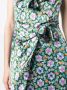 Saloni Midi-jurk met bloemenprint Blauw - Thumbnail 5