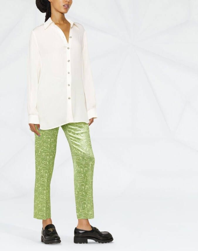 Ferragamo Blouse met geplooid detail Roze