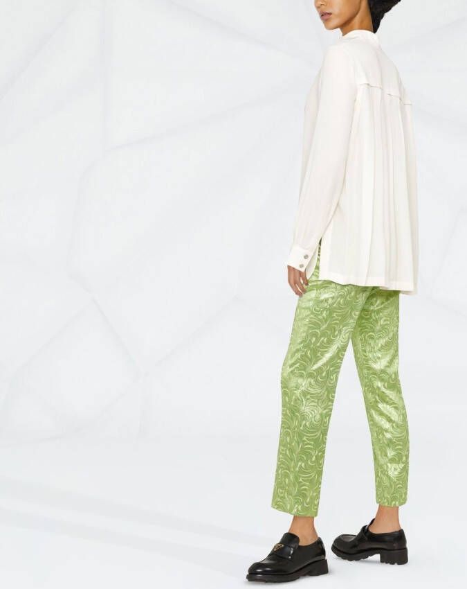 Ferragamo Blouse met geplooid detail Roze