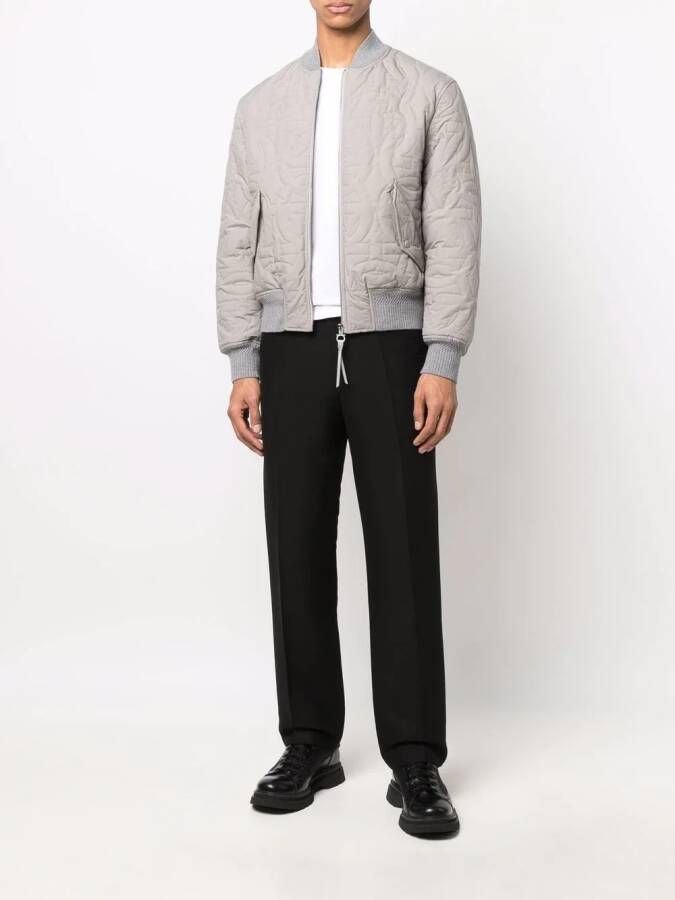 Ferragamo Bomberjack met Gancini logo Grijs