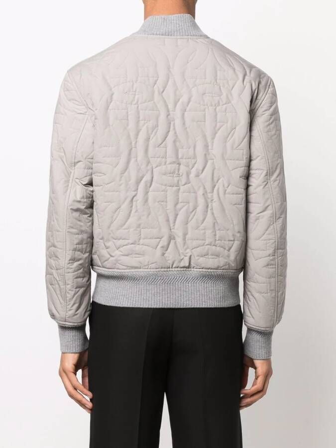 Ferragamo Bomberjack met Gancini logo Grijs