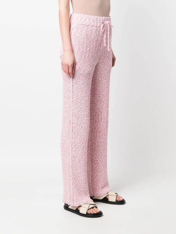 Ferragamo Broek met trekkoordtaille Roze