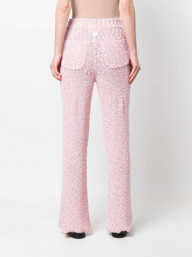 Ferragamo Broek met trekkoordtaille Roze