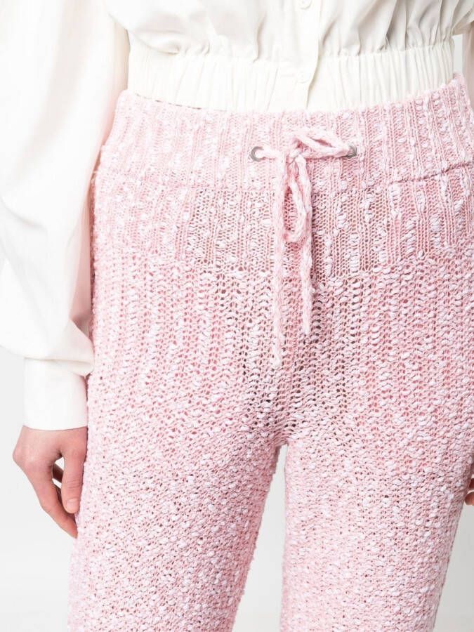Ferragamo Broek met trekkoordtaille Roze