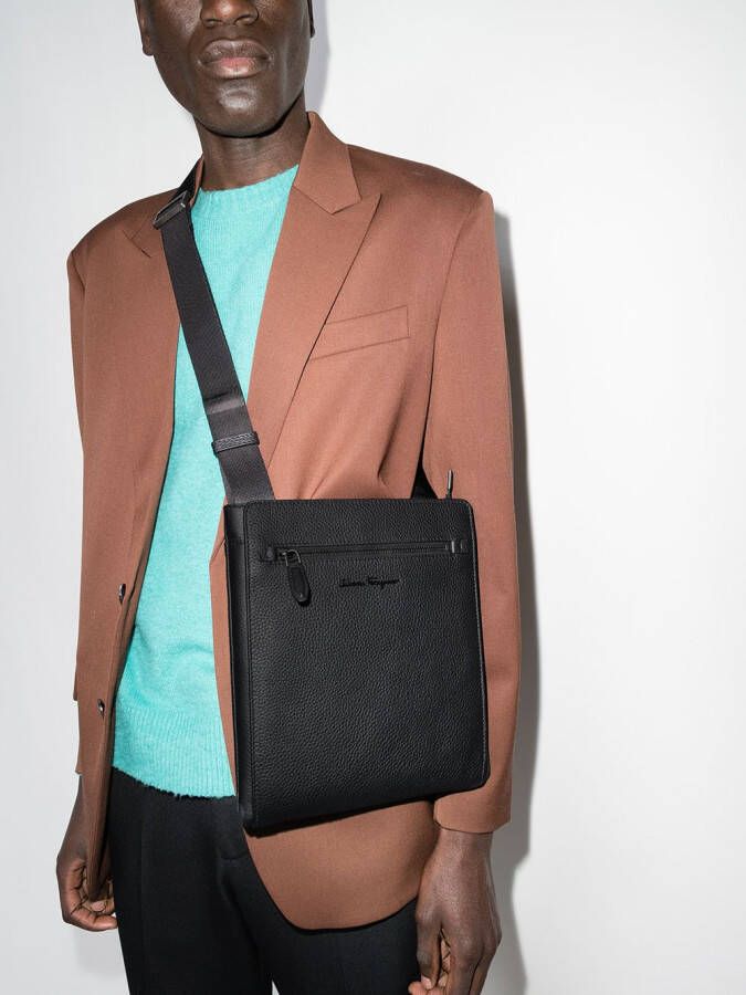 Ferragamo Crossbodytas met logoplakkaat Zwart