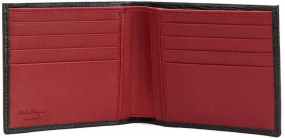 Ferragamo double Gancio foldover wallet Zwart