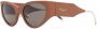 Ferragamo Eyewear Zonnebril met cat-eye montuur Beige - Thumbnail 2