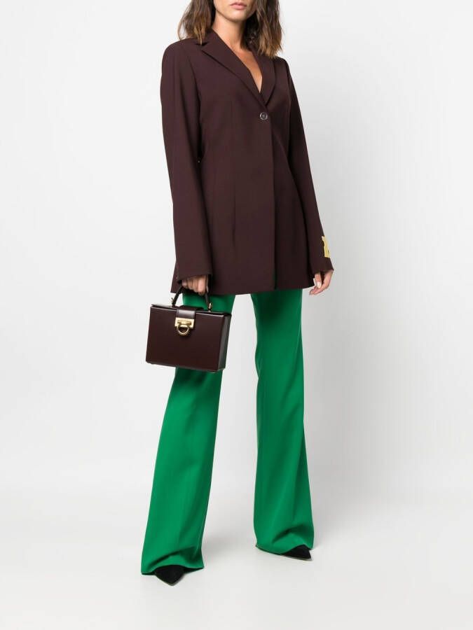 Ferragamo Gancini kleine shopper Bruin