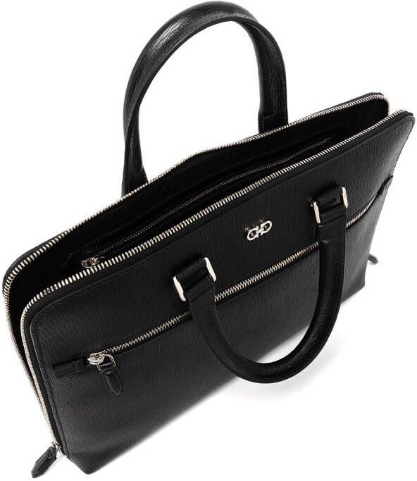 Ferragamo Gancini leren tas Zwart