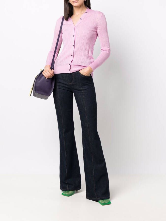 Ferragamo Gebreid vest Roze