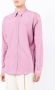 Ferragamo Gestreept overhemd Roze - Thumbnail 3
