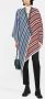 Ferragamo Gestreepte poncho Rood - Thumbnail 2
