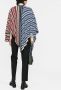 Ferragamo Gestreepte poncho Rood - Thumbnail 3