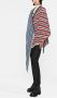 Ferragamo Gestreepte poncho Rood - Thumbnail 4