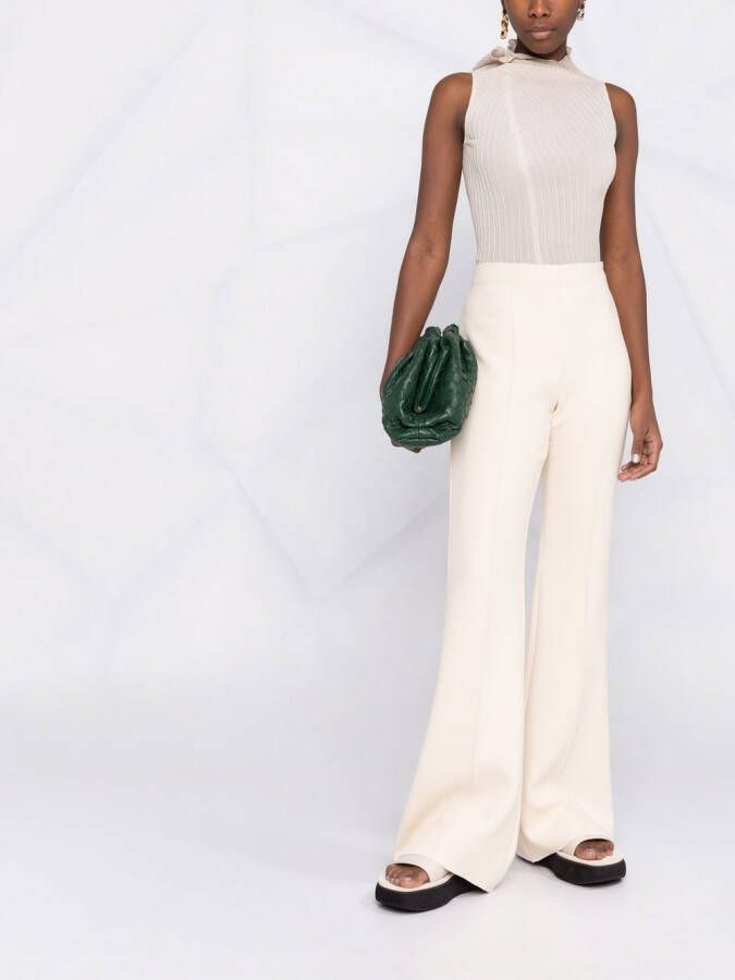 Ferragamo High waist broek Beige