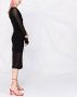 Ferragamo Jurk met doorzichtige vlakken Zwart - Thumbnail 4