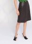 Ferragamo Leren midi-rok Bruin - Thumbnail 2
