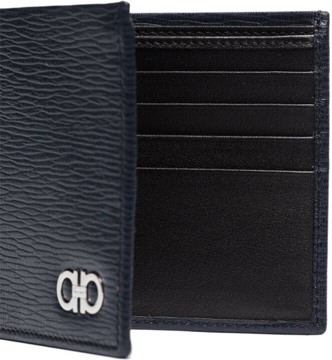 Ferragamo Leren portemonnee Blauw