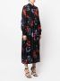 Ferragamo Midi-jurk met bloemenprint Zwart - Thumbnail 3