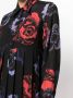 Ferragamo Midi-jurk met bloemenprint Zwart - Thumbnail 5