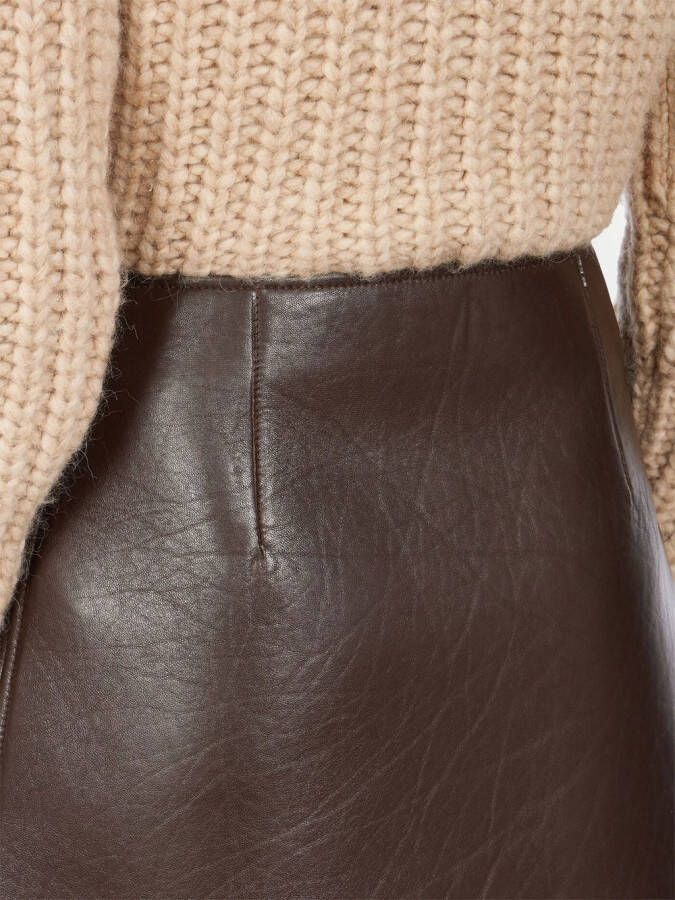 Ferragamo Mini-rok met A-lijn Bruin