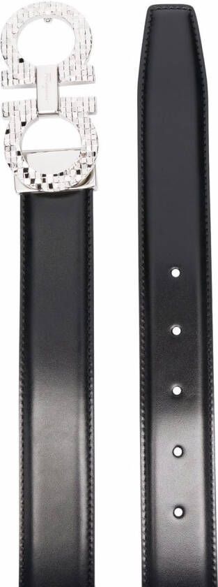 Ferragamo Omkeerbare riem Zwart