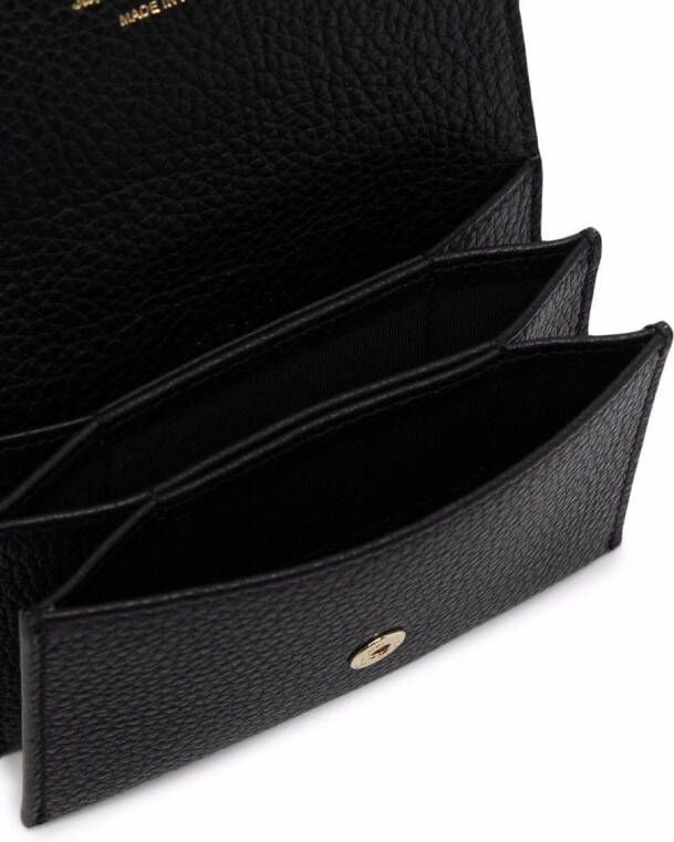 Ferragamo Pasjeshouder met logoplakkaat Zwart