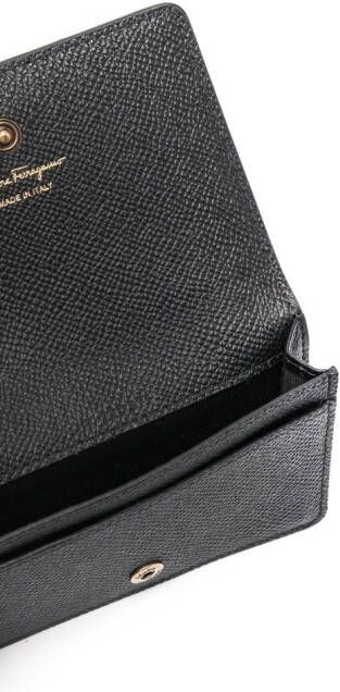 Ferragamo Portemonnee met logoplakkaat Zwart