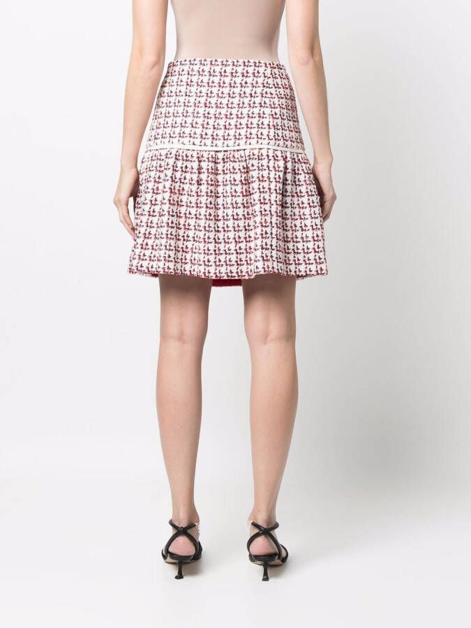 Ferragamo Rok met textuur Wit