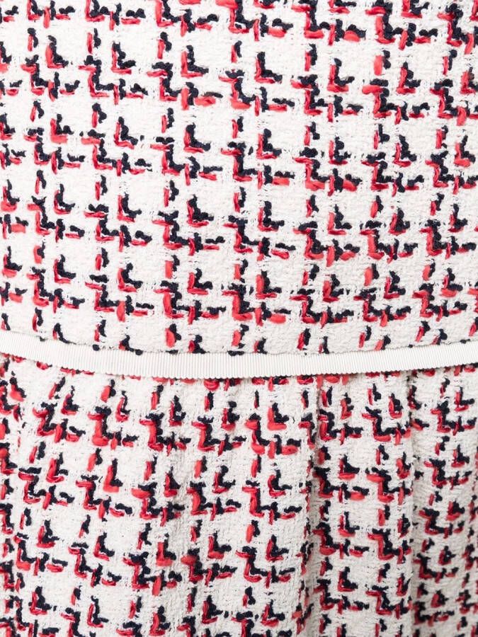 Ferragamo Rok met textuur Wit