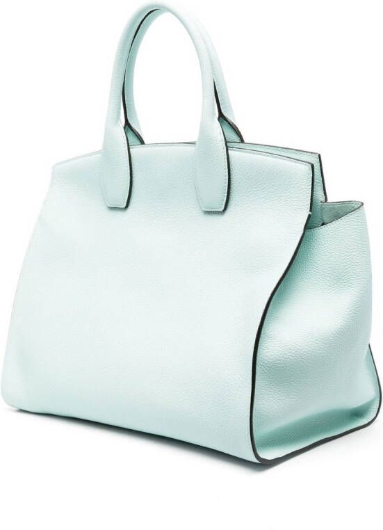 Ferragamo Shopper met Gancini-gesp Groen