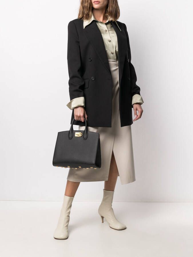 Ferragamo Studio kleine tas Zwart