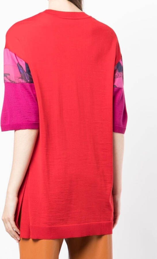 Ferragamo T-shirt met print Rood