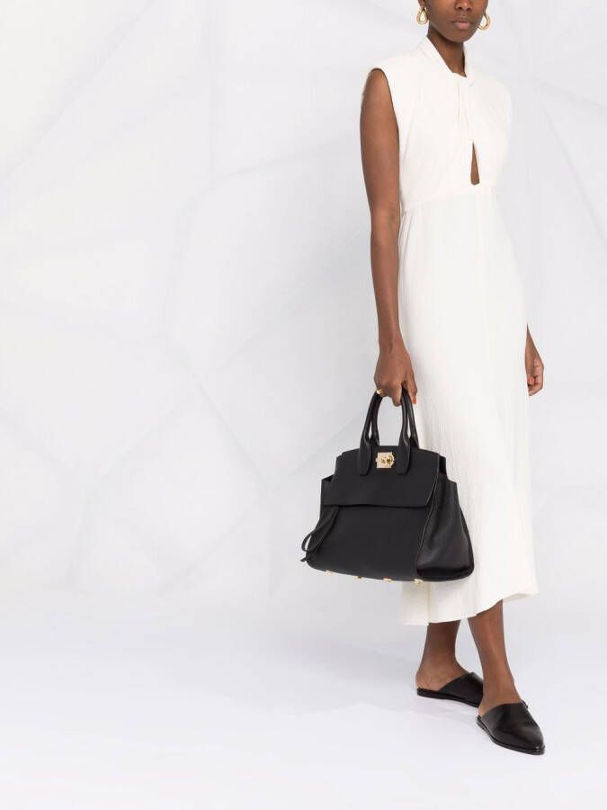 Ferragamo The Studio Soft shopper Zwart