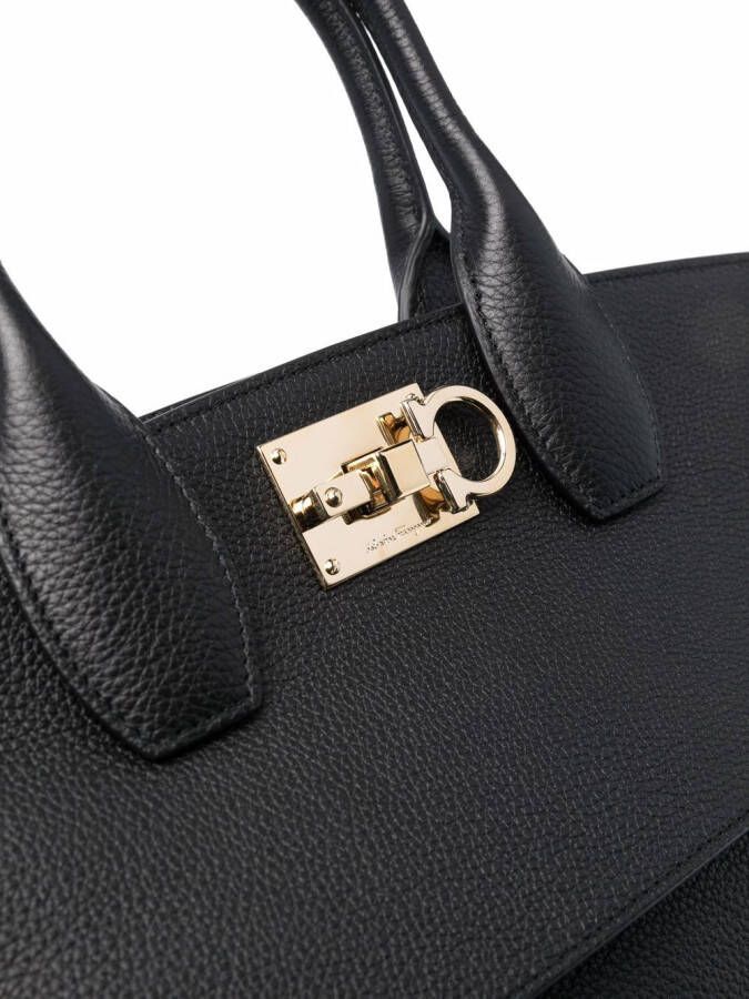 Ferragamo The Studio Soft shopper Zwart