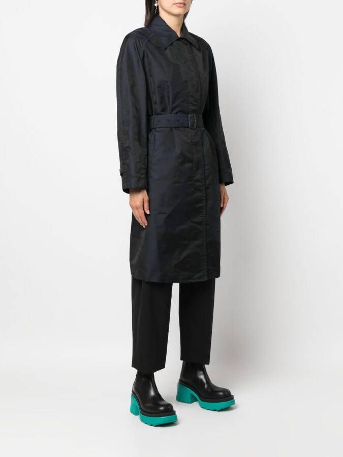 Ferragamo Trenchcoat met ceintuur Blauw