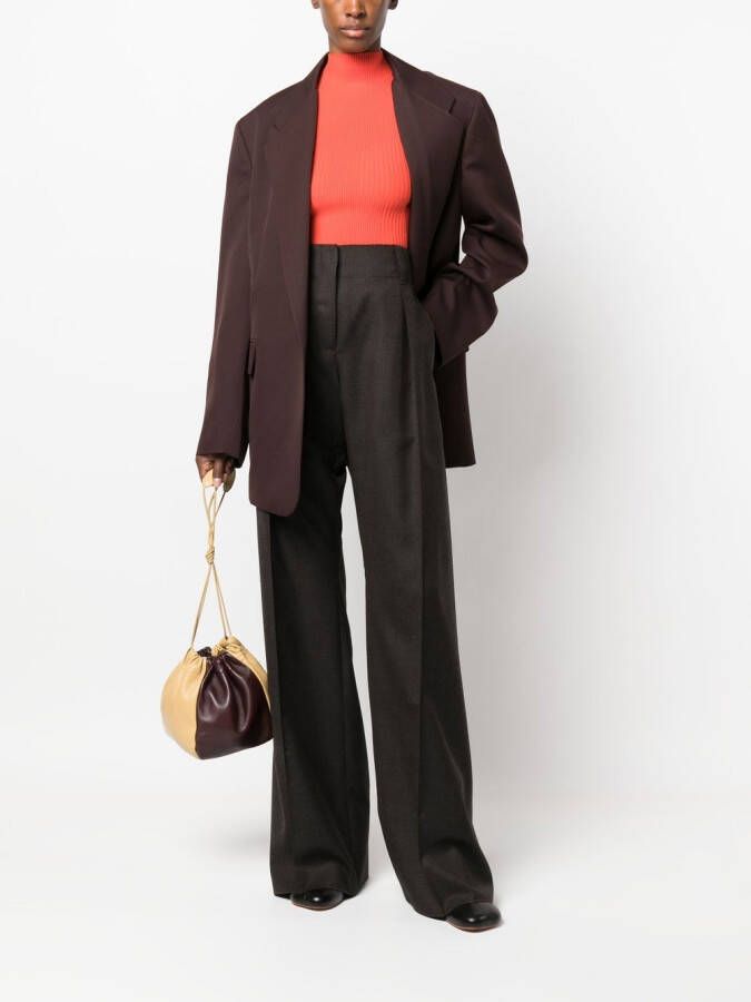 Ferragamo Broek met wijde pijpen Bruin
