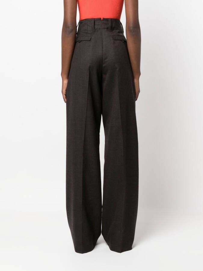 Ferragamo Broek met wijde pijpen Bruin