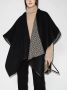 Ferragamo Wollen cape Zwart - Thumbnail 2
