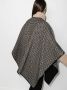 Ferragamo Wollen cape Zwart - Thumbnail 3