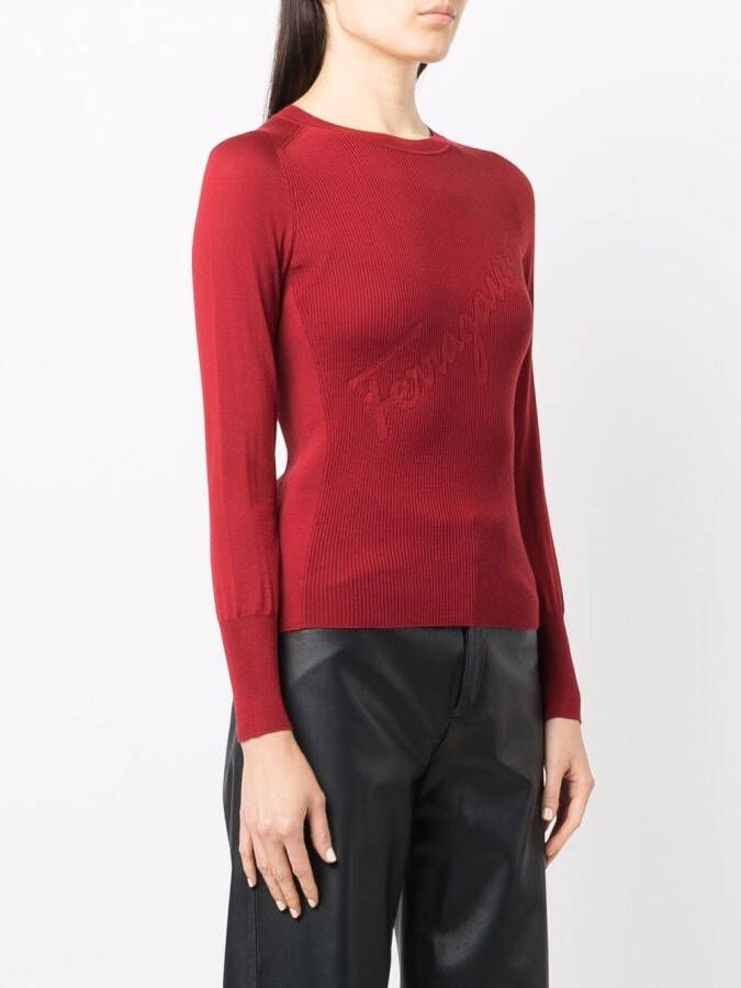 Ferragamo Wollen trui Rood