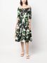 Samantha Sung Plooi-jurk met bloemenprint Wit - Thumbnail 2