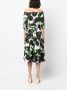 Samantha Sung Plooi-jurk met bloemenprint Wit - Thumbnail 4