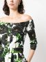 Samantha Sung Plooi-jurk met bloemenprint Wit - Thumbnail 5