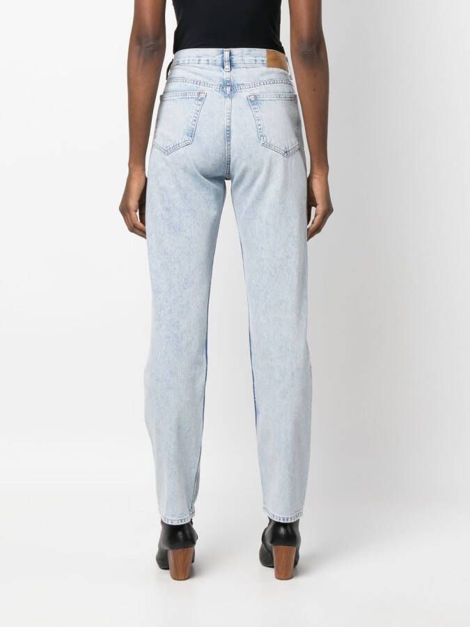 SAMSOE Straight jeans Blauw