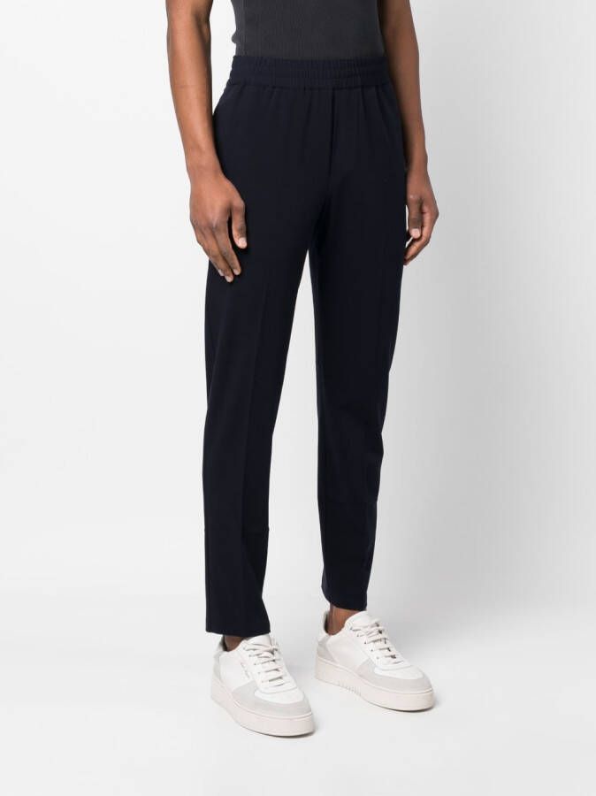 SAMSOE Broek met toelopende pijpen Blauw