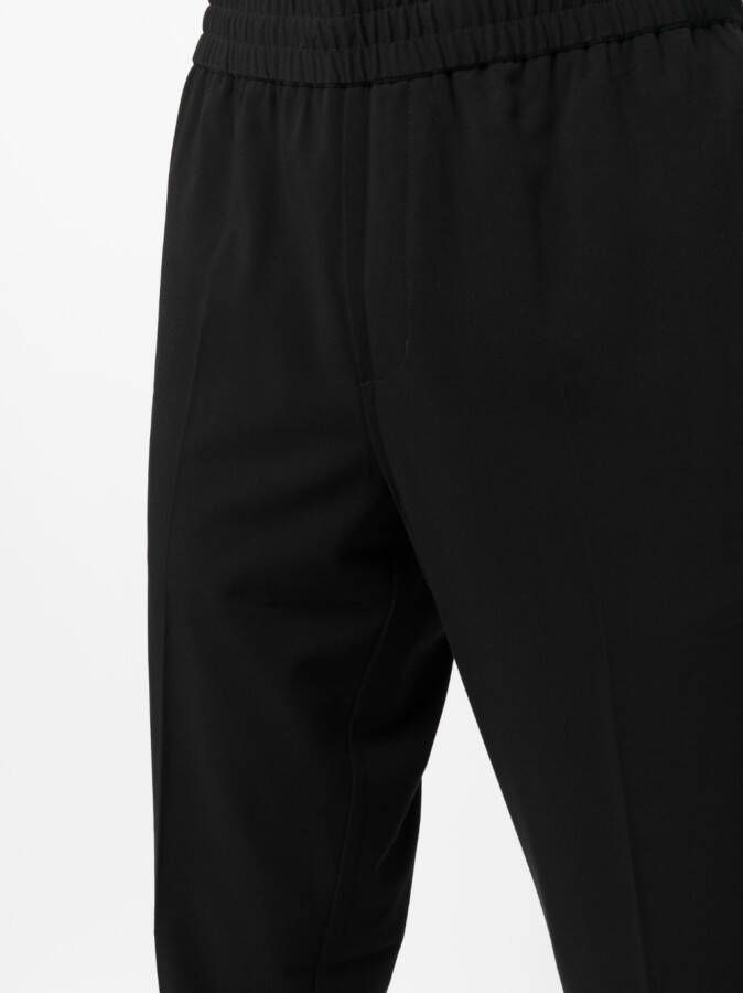 SAMSOE Broek met toelopende pijpen Zwart