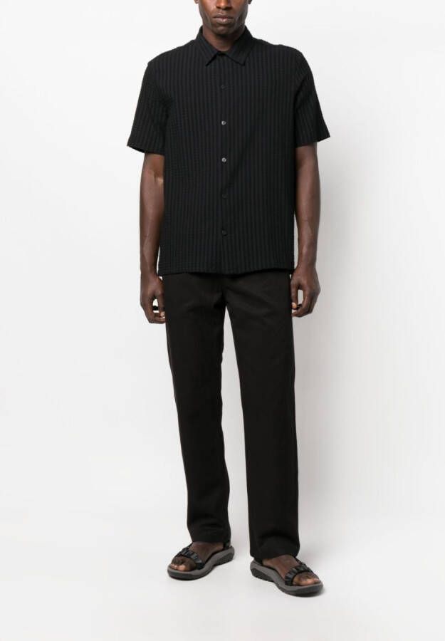 SAMSOE Straight broek Zwart