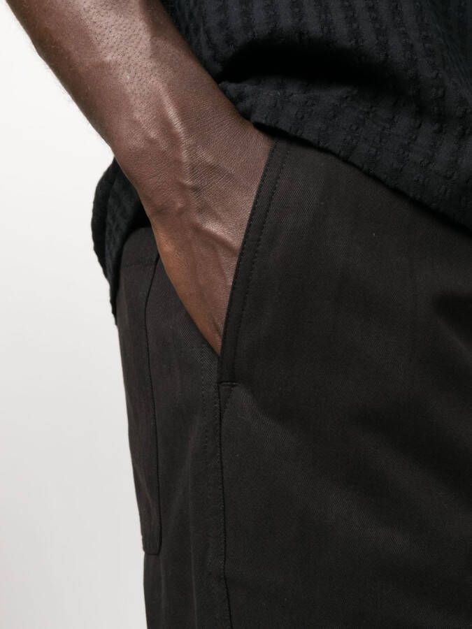 SAMSOE Straight broek Zwart