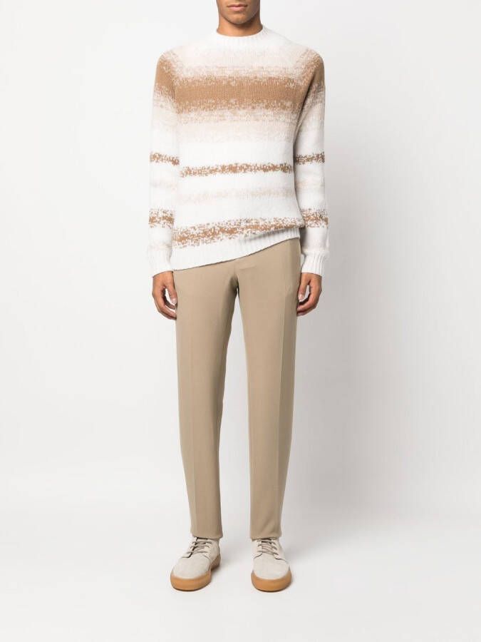 SANDRO Broek met toelopende pijpen Beige